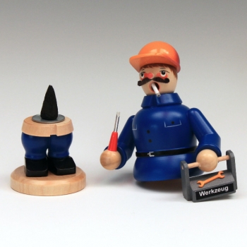 Preview: Räuchermann Monteur, 13 cm