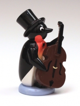 Pinguin mit Kontrabass