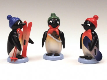 Pinguine Wintersportler