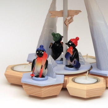 Pyramide "Pinguine Wintersportler"