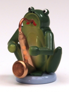 Frosch mit Saxophon