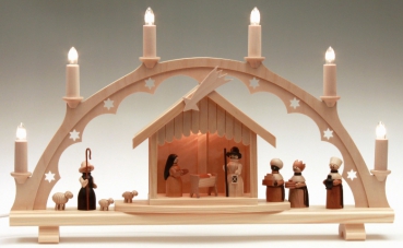 Schwibbogen "Christi Geburt", 55 cm, beleuchtet