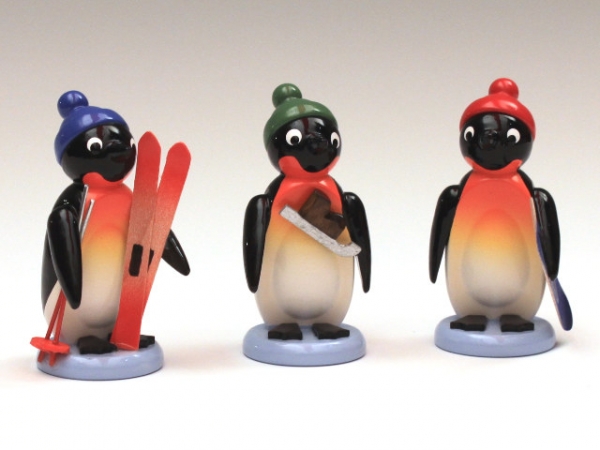Pinguine Wintersportler