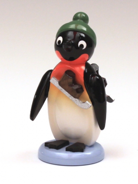 Pinguin mit Schlittschuhen
